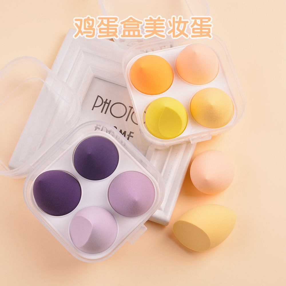 Soft beauty egg water drop gourd bevel cut sponge makeup egg dry and wet dual use colorful not easy to eat powder makeup tool