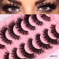 Export half-eye false eyelashes 10 pairs of cat-eye eyelashes fox style fashion black stem thick curled eyelashes one piece