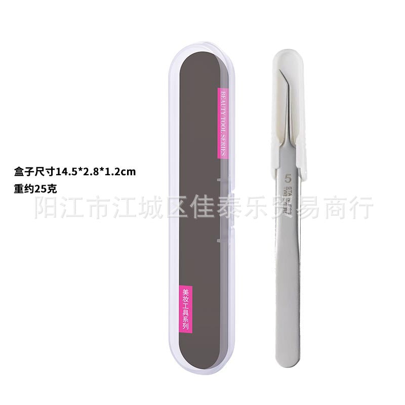 Factory direct: premium #5 ultra-sharp blackhead tweezers - professional grade acne extractor set for salons