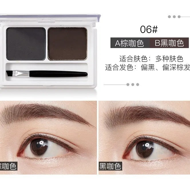 Wholesale maycheer dual-color eyebrow powder - natural, defined, waterproof, sweat-proof, long-lasting, non-fading - 4g