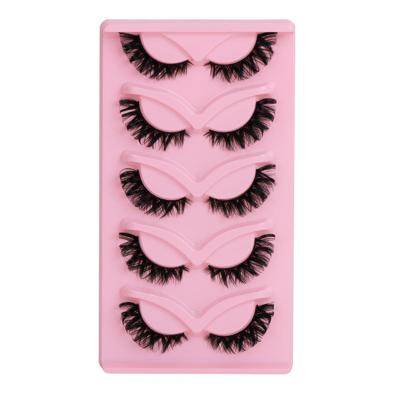 Bestselling faux fox eye lashes for export - dense, dd curl, russian volume, one-piece, hard band false eyelashes - qingdao