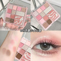Makeup ershiqi flower powder mist comprehensive palette rose milk tea pearlescent matte eyeshadow highlight blush all-in-one palette
