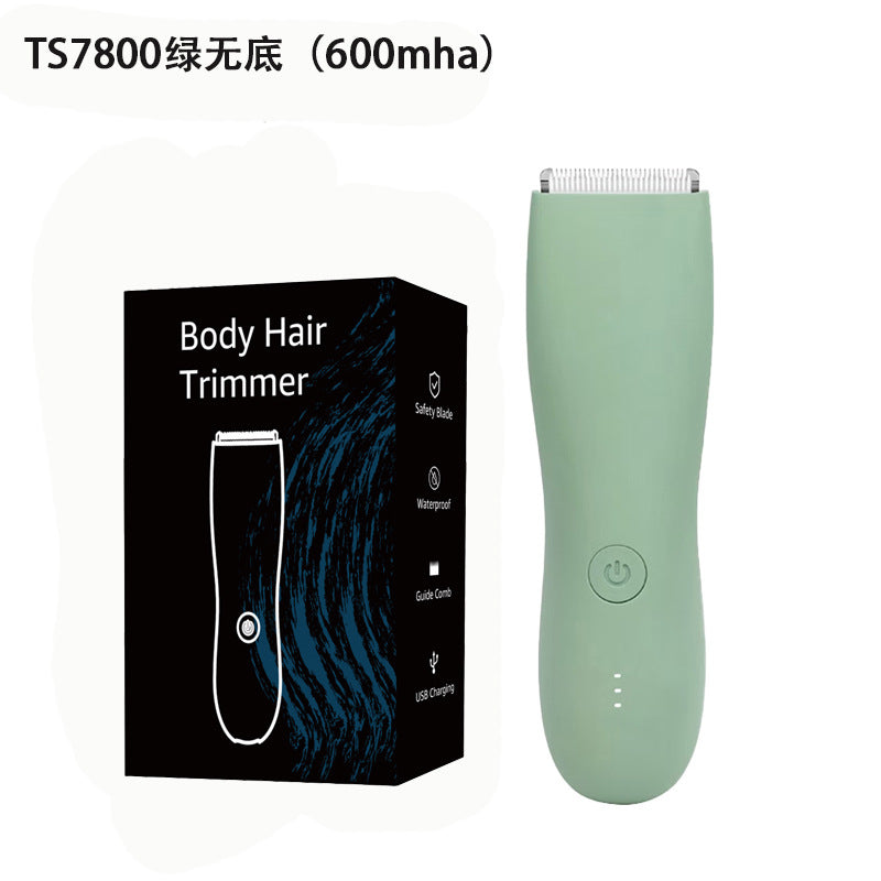 Electric men's private parts shaver, full body washable pubic hair trimmer, temu body hair shaver