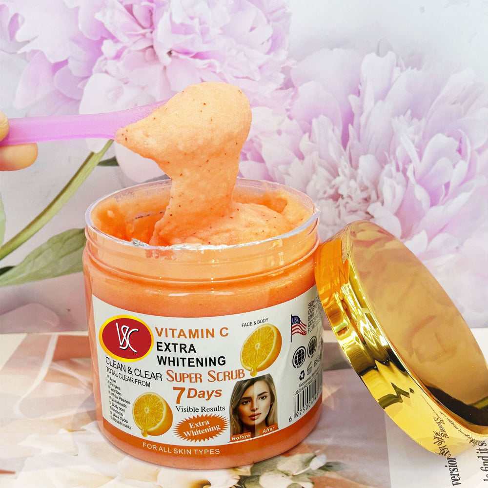 vc wet salt scrub bath salt strawberry exfoliating cleansing vitamin c scrub 650g foreign trade wholesale