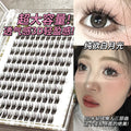 Jonbos glue-free 5d mink faux eyelashes - baby curl, natural bionic, high volume, three-step single cluster lashes