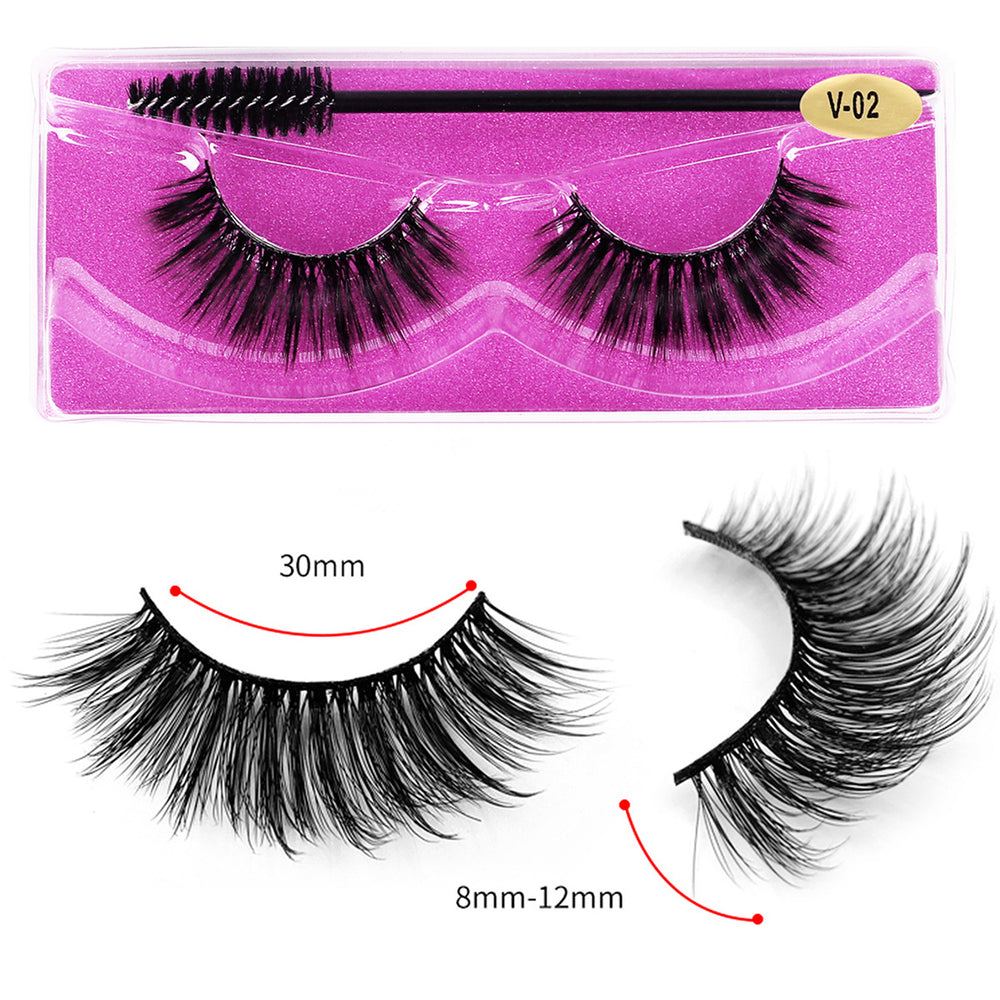 fashion fake eyelashes suit slim cross thick imitation mink eyelashes one-piece fashion style