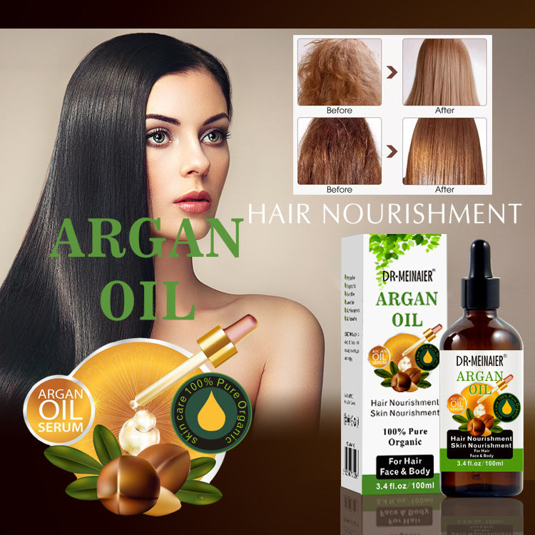 Exclusively for overseas supply, brightening and moisturizing argan oil to tighten skin, facial and body hair care essence oil, export wholesale