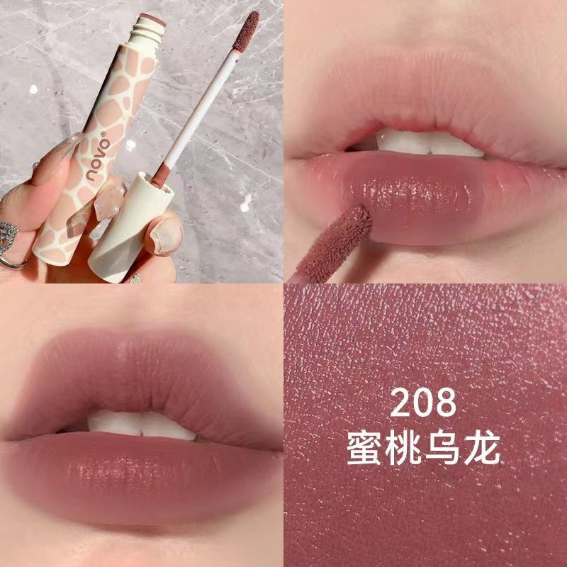 Novo water mist lip gauze lip glaze matte matte waterproof non-fading non-stick cup gentle daily no makeup whitening lipstick