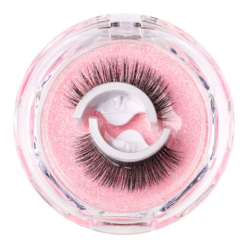 glue-free false eyelashes, a whole strip, artificial fiber long mom-birth-like self-adhesive eyelash adhesive strip replacement