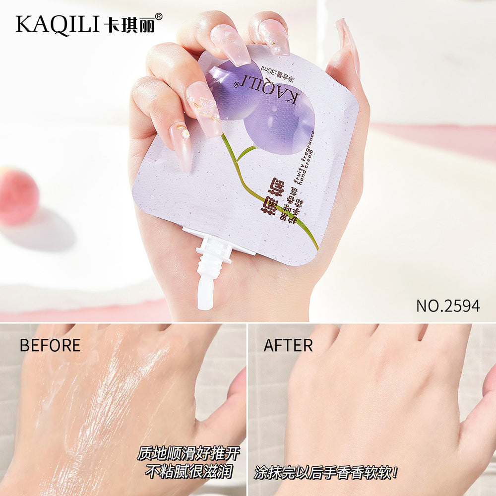 Kaqili fruity fragrance hand cream moisturizing and refreshing non-greasy fall and winter skin care hand cream 30ml