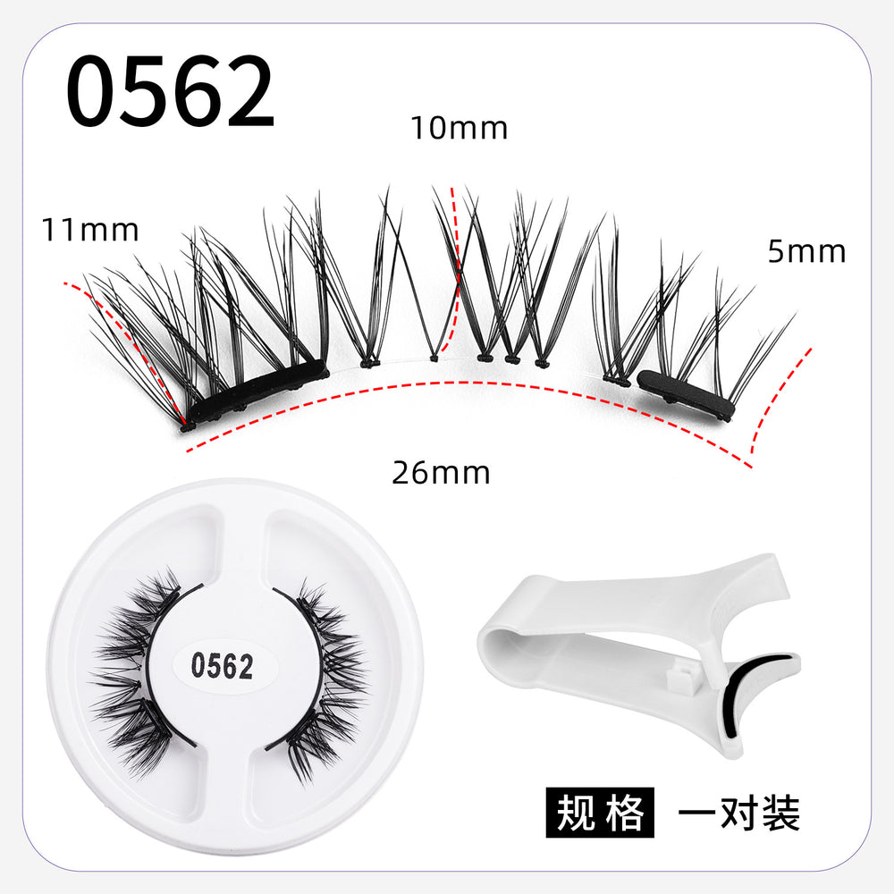 magnetic false eyelashes european and american magnetic eyelash set magneticeyelash qingdao factory smoky makeup
