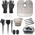 fourteen-piece hair dyeing tool set, hair dyeing brush, oil baking bowl, stirring stick, earmuffs, disposable shawl gloves