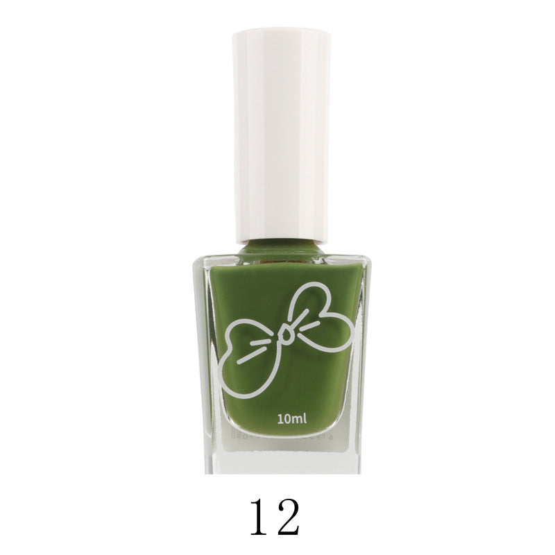 Fall and winter new color nail polish whitening oily non-peelable long-lasting nude black white nail polish wholesale