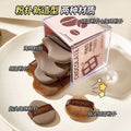 Jonbos chocolate powder puff air cushion flocked loose powder puff mini thumb powder puff finger makeup concealer powder bottom puff