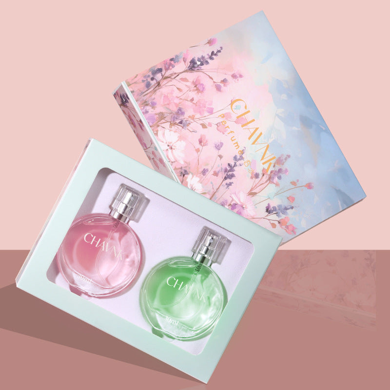 Perfume suit chanel green powder encounter perfume small town yixiang women's long-lasting cross-border perfume gift box