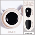 Risyal icy solid gel polish 5ml - smooth cream gel nail polish, japanese style nail polish for nail salons