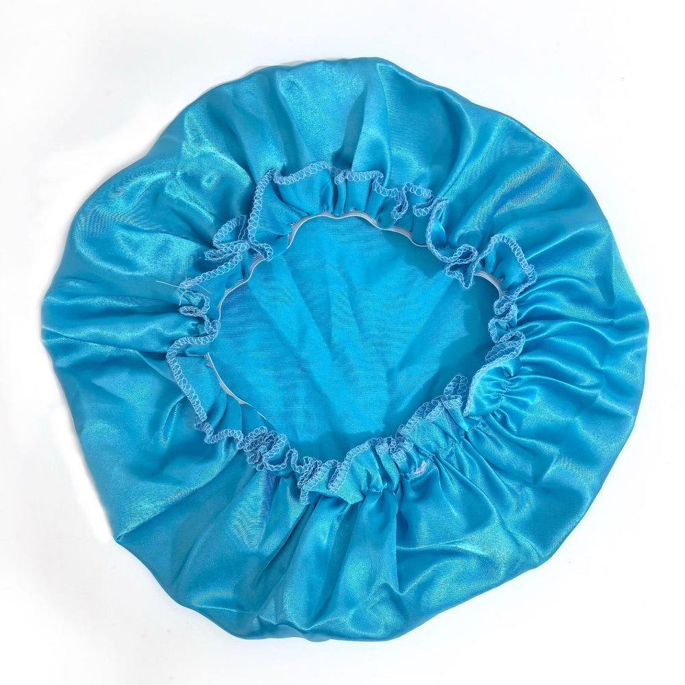 Manufacturer produces and wholesales single-layer shower caps that can be printed with logo, satin shower caps, wig packaging shower caps