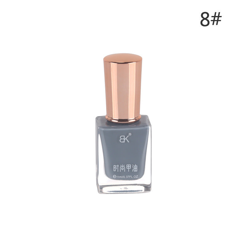 Bk summer new arrival: 36-color trendy oil-based nail polish - peel-off, no-bake, long-lasting, smudge-proof, brightening manicure