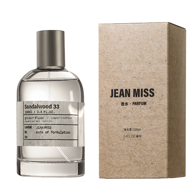 No. 33 sandalwood women's perfume best selling lab wood perfume long-lasting fragrance men's perfume big brand manufacturer wholesale