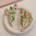New arrival strawberry back head hair clip classy large shark clip classy hair clip female headwear summer large size