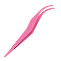 Segmented false eyelash tweezers multi-color segmented eyelashes diy small flexible clip round head clip smooth factory wholesale