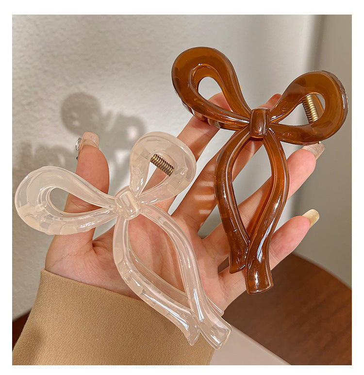 Classy bows clip women's autumnew arrival hair clip large shark clip elegant hair accessories
