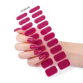 Zhengxiang custom gel nail stickers - solid color korean uv light therapy semi-cured nail stickers - waterproof cross-border wholesale