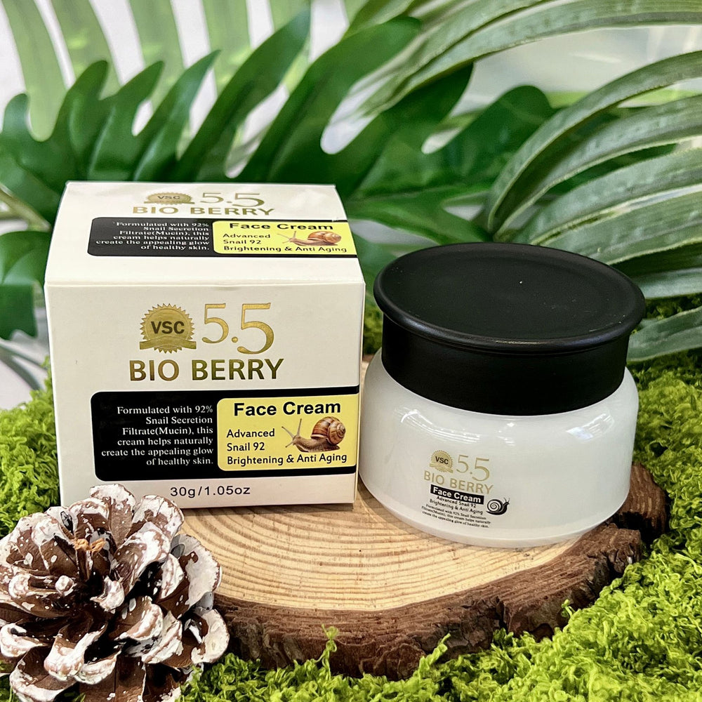 exclusive snail liquid facial cream 30g brightening, anti-aging, repairing and moisturizing cream bio berry5.5