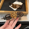 #cat twist clip leopard color-9cm