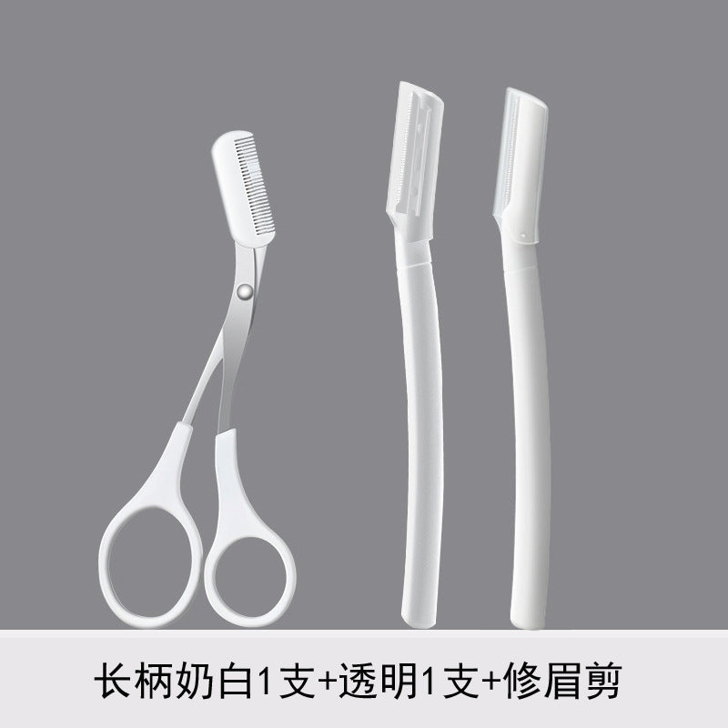 New product: micro-safe eyebrow razor - straight handle, transparent brow shaper. perfect for beginners and makeup artists. anti-scratch eyebrow blade
