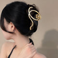 Irregular metal line gripper women's hair clip new arrivaleasiest for match trendy headwear classy back shark clip hair accessories