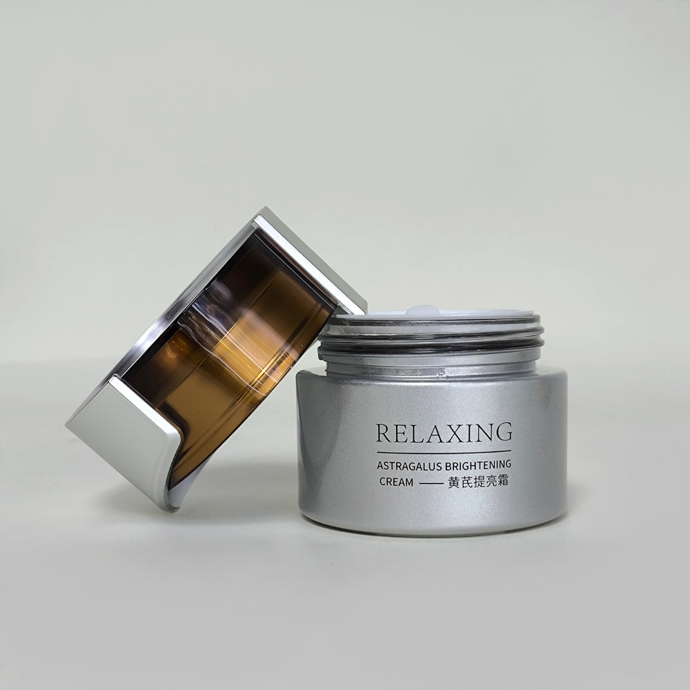 Customizable cosmetic glass bottle set: 120ml press-type lotion/essence glass bottles & 50g cream jars