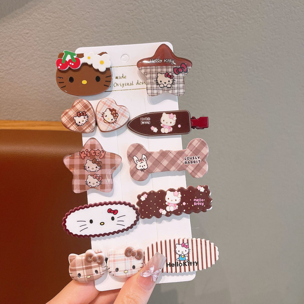 Acrylic little beauty cartoon hair clip - cute side hair clip for girls, gentle on hair, bb clip, hair accessory for girls, perfect for bangs and flyaways