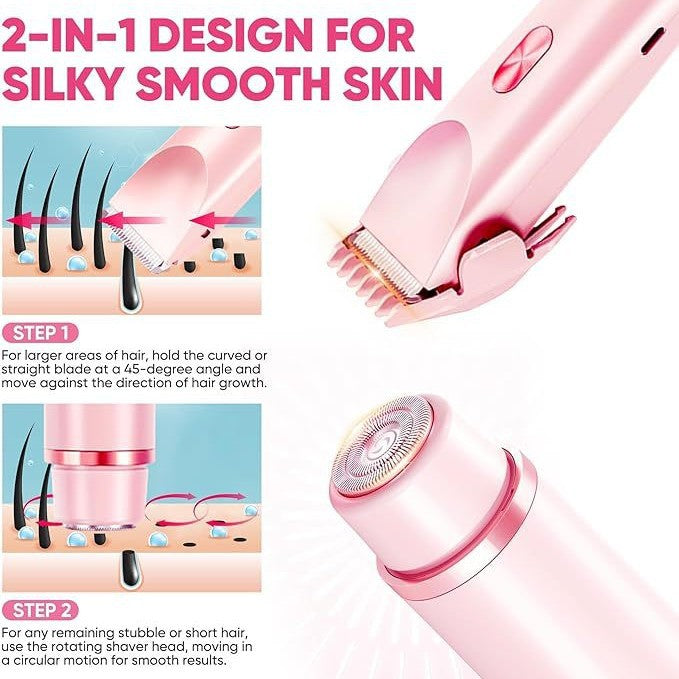 amazon bestseller: electric double-headed epilator for women, intimate area shaver, hair trimmer, hairdressing tool - wholesale