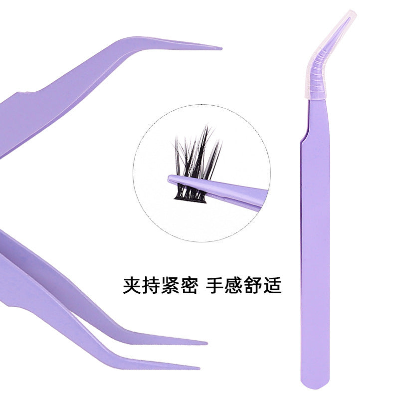 Customized* qingdao pingdu glue-free false eyelashes nature self-adhesive mixed large-capacity fox false eyelashes single cluster wholesale