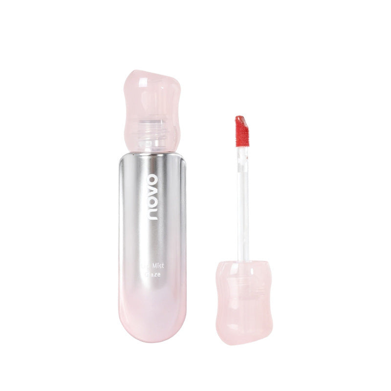 Makeup novo light nude water mist lip glaze watery matte waterproof not easy to stick cup pure desire no makeup whitening lipstick