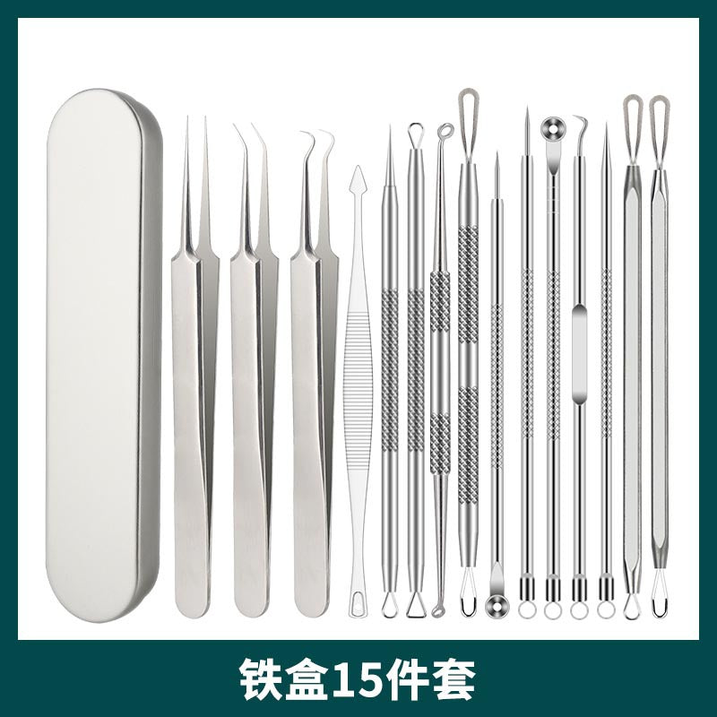 stainless steel acne clip cell clip acne needle suit acne squeeze blackheads whiteheads beauty needle multi-piece suit