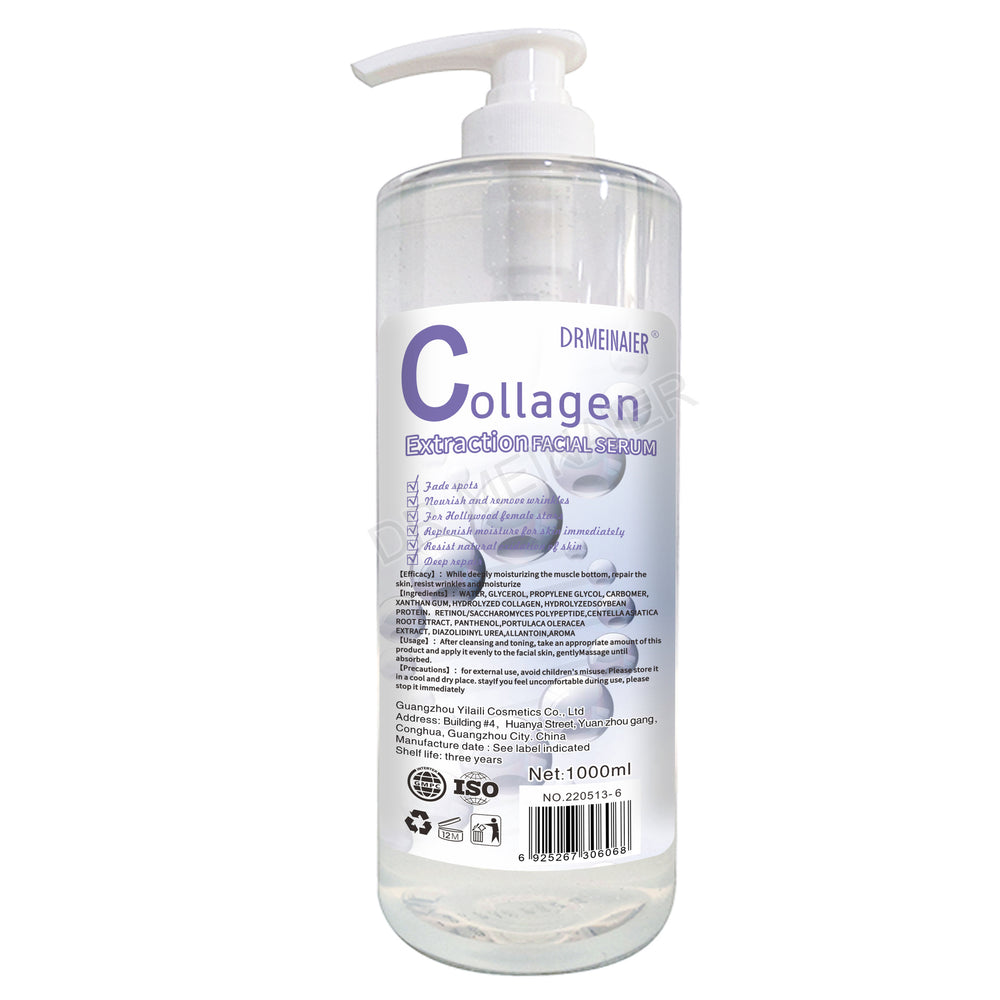 exclusive collagen liquid hydrating, moisturizing and brightening hyaluronic acid essence to shrink pores 1000ml