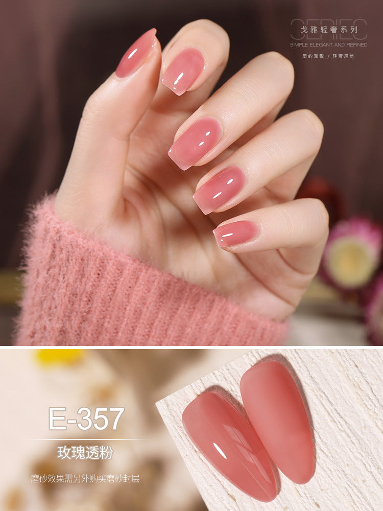 2023 new goya jelly gel polish - luxury icy sheer nail gel, nude & pink nail art gel polish