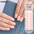 Zhengxiang factory customized no-bake gel nail art stickers solid color european and american photo lamp nail stickers amazon foreign trade wholesale