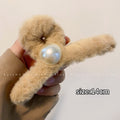 Plush light brown pearl gripper-13cm