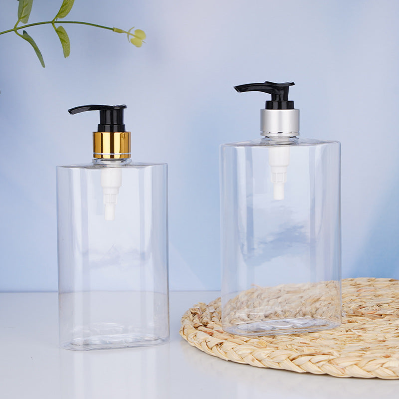 Travel bottle set - pump dispenser for shampoo, body wash, hand soap, and more - portable empty bottles for lotions and creams