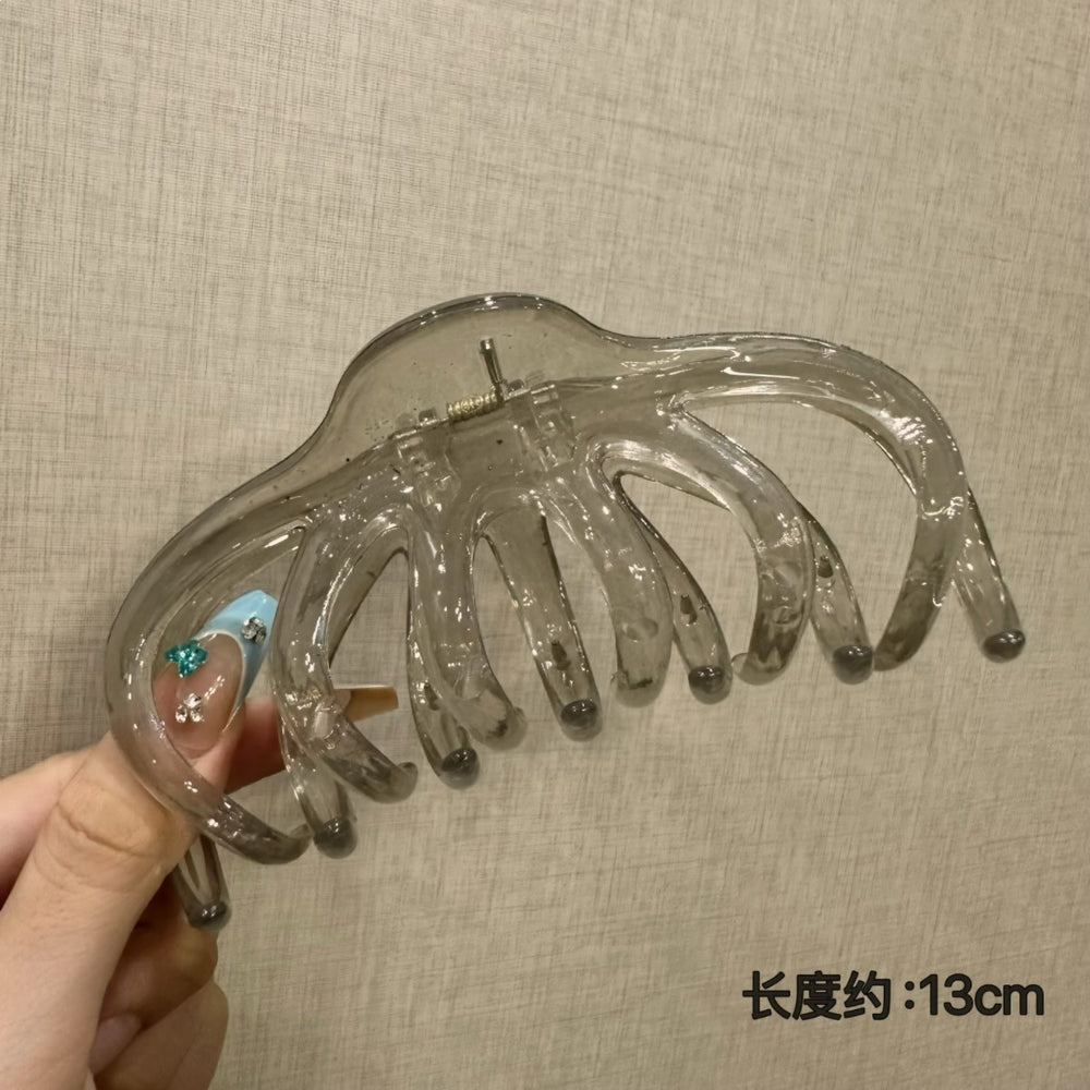 Frenchclassy polka dot golden gripper for women's back of head hair shark clip large elegance hairpin hairpin headwear