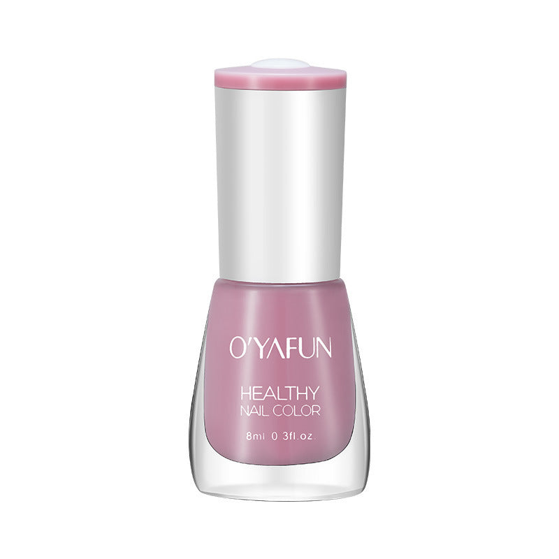 New ouyafei water-based nail polish, no baking required, quick-drying, peelable, 8ml, student-friendly clear top coat, wholesale