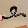 Sense of design geometric lines back of head hair clip large shark clip female frosted easiest for matchelegant hair clip headwear
