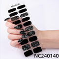 Zhengxiang personalized gel manicure stickers onion powder jumping color nail polish film uv lamp semi-baked semi-cured nail stickers wholesale