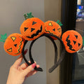 Cartoon doll hair accessories women's holiday dress up performance headwear decoration devil pumpkin headband funny halloween hairband