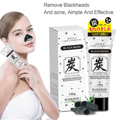 Leo yanmei bamboo charcoal mask - blackhead remover mineral clay peel-off mask - extracts blackheads and whiteheads - wholesale for export