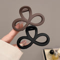 Cross ring-shaped medium hairpin 2025 new brown coffee color back of head hair clip popular hair accessories for women
