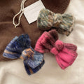 Fabric knittingbows hairpin korean style sweeteasiest for match back of head clip niche styleclassy hair accessories headwear for women